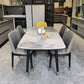 Rectangle Luxury Dining Table Grey Tone Fixed Table of Sintered Stone Clearhalo ' dining_table' 'Dining Tables & Seating' 'Dining Tables' 'furn' 'furn_dining_table' 'Furniture' 'furniture_dining_table' 'Kitchen & Dining Furniture' 'kitchen&dining_furn' 'kitchen' 'kitchen_dining_table' 1200x1200_ed1b7409-9440-47c2-af66-377d866f4a93