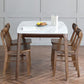 Rectangle 4 Legs Mid-Century Table White Fixed Table of Sintered Stone Clearhalo ' dining_table' 'Dining Tables & Seating' 'Dining Tables' 'furn' 'furn_dining_table' 'Furniture' 'furniture_dining_table' 'Kitchen & Dining Furniture' 'kitchen&dining_furn' 'kitchen' 'kitchen_dining_table' 1200x1200_ed1b75b5-13f4-4f51-b5fb-3ed695c3b0f6