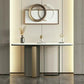 11" W Stone Contemporary Console Table Rectangle Console Sofa Table