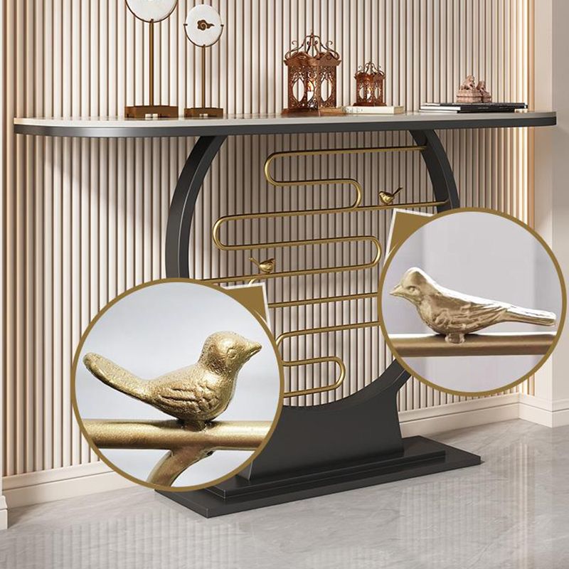 Tavolo console contemporanea a forma di luna