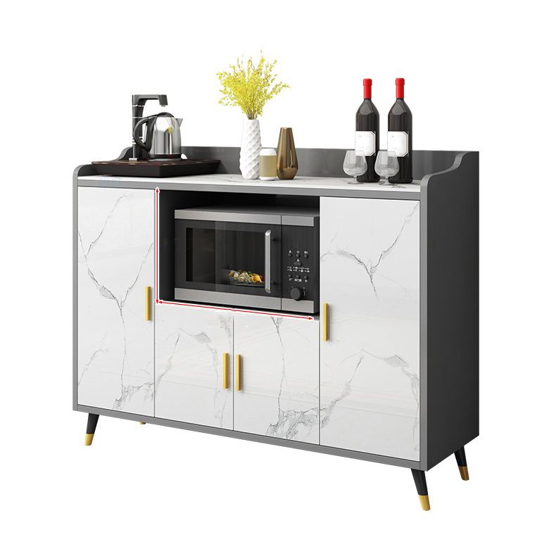 MODERNA PIETRO DELLA PIETTA 38,5 "H Server buffet per sala da pranzo a buffet con archiviazione con archiviazione