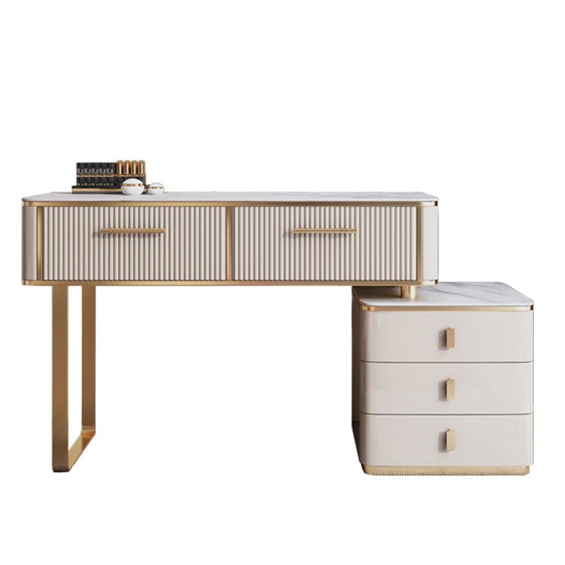 Glam 17.71 "tavolo da toeletta set di vanità largo con cassetto