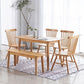 Contemporary Solid Wood Rectangle Shape Dining Table Kitchen Dining Table with 4 Legs Clearhalo ' dining_table' 'Dining Tables & Seating' 'Dining Tables' 'Furniture' 'furniture_dining_table' 'Kitchen & Dining Furniture' 'kitchen&dining_furn' 'kitchen' 'kitchen_dining_table' 1200x1200_ed1e8197-82aa-4166-8a75-bfa5f10a969a