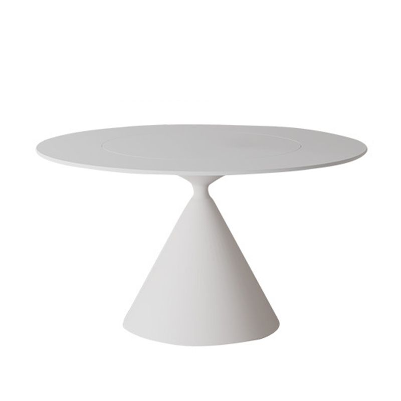 Contemporary Style Dining Round Table Sintered Stone Table with Metal Legs for Home Clearhalo 'Dining Tables & Seating' 'Dining Tables' 'dining_table' 'furn' 'furn_dining_table' 'Furniture' 'Kitchen & Dining Furniture' 1200x1200_ed2020c6-86d8-4ed5-a29f-c6ca7f91bdcf