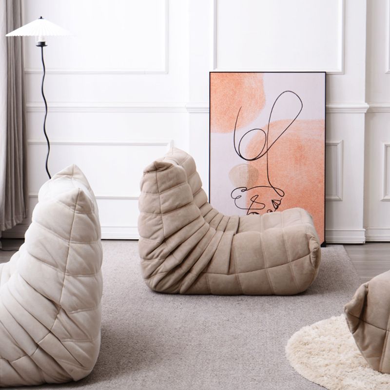 Contemporary Parsons Chair with Sewn Pillow Back Armless Chair Clearhalo 'Accent Chairs' 'accent_chairs' 'Chairs & Seating' 'furn' 'furn_accent_chairs' 'Furniture' 'Living Room Furniture' 1200x1200_ed21e740-07eb-49bb-9f1a-0928564f1aff