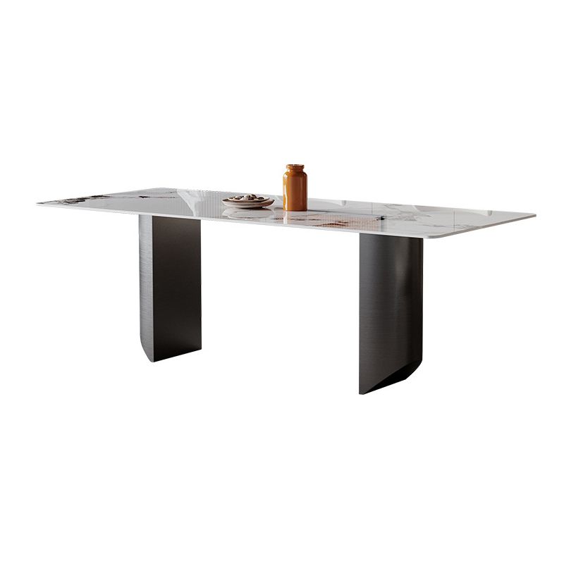 Modern Sintered Stone Top Dining Set Rectangle 1/2/4/5/7 Pieces Dining Table with Chairs Clearhalo 'Dining Room Sets' 'Dining Tables & Seating' 'dining_room_set' 'furn' 'furn_dining_room_set' 'Furniture' 'furniture_dining_room_set' 'Kitchen & Dining Furniture' 1200x1200_ed2232be-9413-4c68-8292-095650ef4747