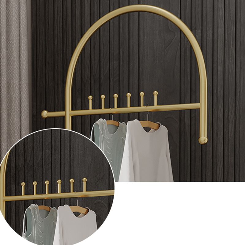 Luxurious Metallic Coat Ranger Rack Free Standing Rack with Flip Box