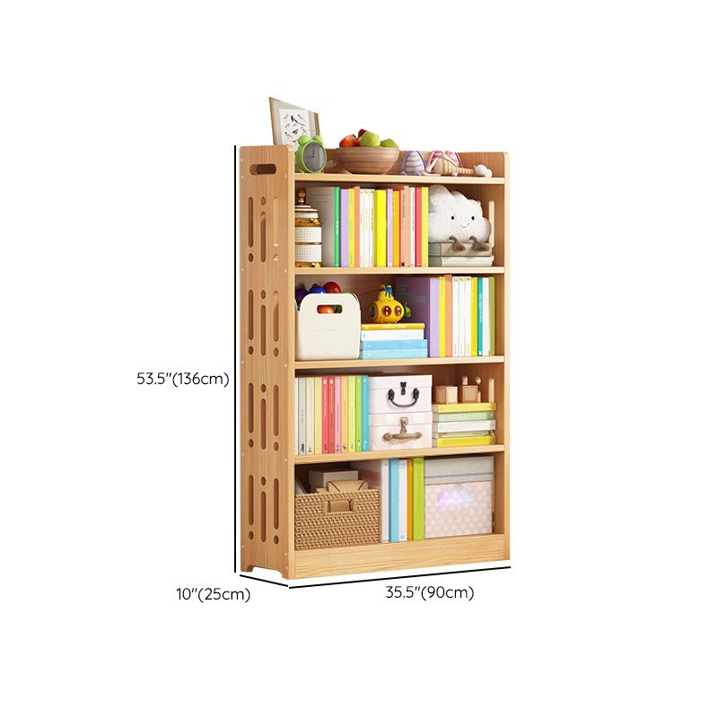 Contemporary Bookshelf Standard Wooden Closed Back Bookcase with Shelves Clearhalo 'Bookcases' 'furn' 'furn_bookcases' 'Furniture' 'Office Furniture' 1200x1200_ed2340b4-5c6e-4c87-be5d-1e4624c596a3