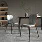 Industrielle Indoor -Kunstlederpolsterer Parsons Armless Dining Stuhl