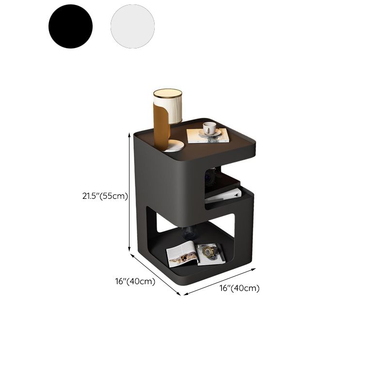 金属抽象ベースエンド表21.65 "ストレージ付きの高さの正方形の上部面表