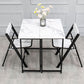 Modern Style Traditional Height Dining Set with Removable Leaf Table and Trestle Base Clearhalo 'Dining Room Sets' 'Dining Tables & Seating' 'dining_room_set' 'Furniture' 'furniture_dining_room_set' 'Kitchen & Dining Furniture' 'kitchen&dining_furn' 'kitchen' 1200x1200_ed24906d-bb65-493a-b477-2dc01322f444