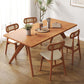 Modern Solid Wood Dining Table Double Pedestal Dining Table for Home Use