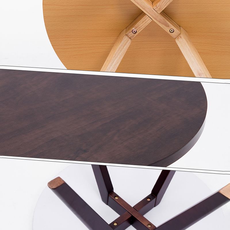 Contemporary Wooden Cocktail Table Round / Square / Triangle Top Coffee Table Clearhalo 'Coffee & Accent Tables' 'Coffee Tables' 'coffee_tables' 'furn' 'furn_coffee_tables' 'Furniture' 'Living Room Furniture' 1200x1200_ed261419-9658-4f86-a76e-64634e830e4e