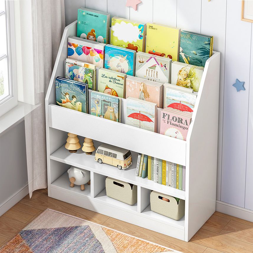 Scandinavian Style Bookshelf Engineer Wood Bookcase for Office