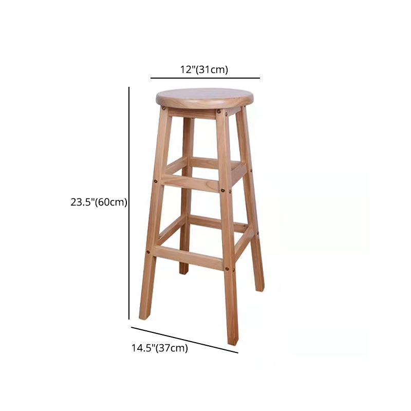 Modern Armless Backless Counter Stool Wood Bar Stool with Footrest Clearhalo 'Bar Furniture' 'Bar Stools' 'bar_stools' 'furniture_bar_stools' 'Kitchen & Dining Furniture' 'kitchen&dining_furn' 'kitchen' 'kitchen_furn' Furniture' 1200x1200_ed29e10a-9079-414b-b61e-c104ef393ac4