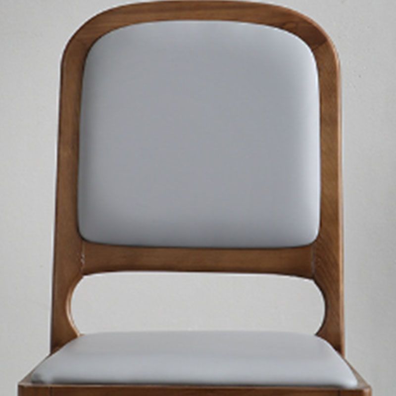 Open Back Side Chair Wood Industrial Style Dining Room Chair for Home Clearhalo 'Dining Chairs' 'Dining Tables & Seating' 'dining_chair' 'furn' 'furn_dining_chair' 'Furniture' 'Kitchen & Dining Furniture' 1200x1200_ed2b469a-792f-42b8-911e-2423ab9b3710