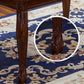 Rectangle Mid-Century Dining Table Brown Tone Fixed Table with Oakwood Solid Wood Clearhalo ' dining_table' 'Dining Tables & Seating' 'Dining Tables' 'furn' 'furn_dining_table' 'Furniture' 'furniture_dining_table' 'Kitchen & Dining Furniture' 'kitchen&dining_furn' 'kitchen' 'kitchen_dining_table' 1200x1200_ed2c4f85-6f71-49e4-9943-14affbc8194b