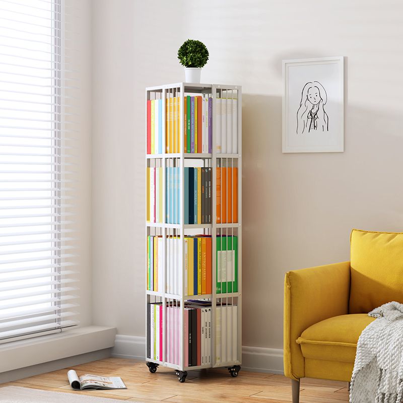 Libreria moderna in metallo puro bianco standard verticale chiuso libreria