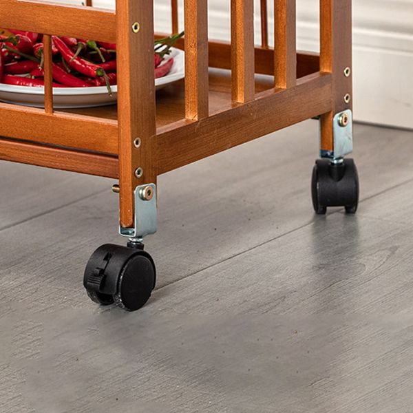 Tavolo da preparazione a rotolamento in stile contemporaneo tavolo da preparazione in legno per ristorante