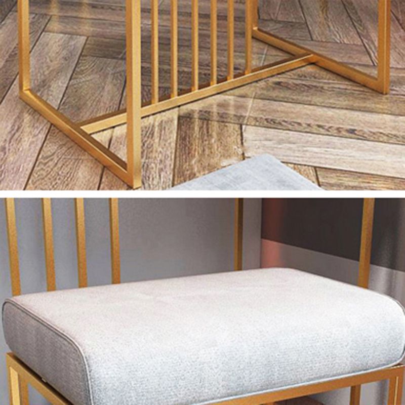 Solid Color Flannel Standard Stool Modern Simple Rectangular Upholstered Ottoman Clearhalo 'furn' 'furn_ottomans_poufs' 'Furniture' 'Living Room Furniture' 'Ottomans & Poufs' 'ottomans_poufs' 1200x1200_ed31d3b7-fd2a-4c0a-bc8a-23a231d75963