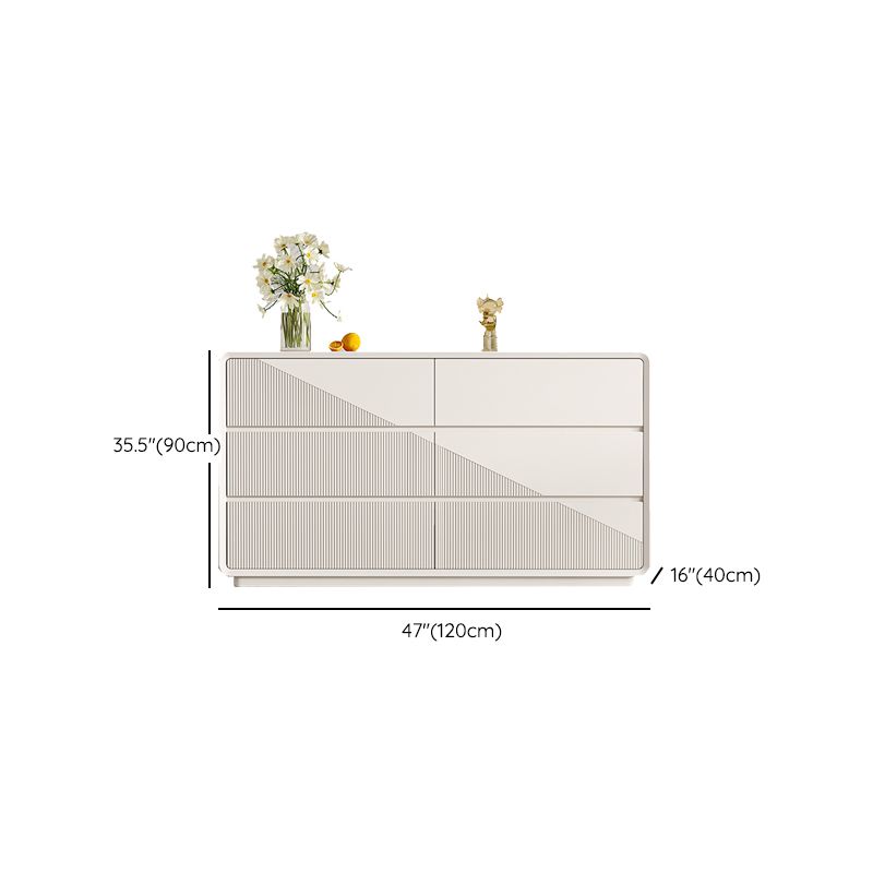 ベッドルーム用に含まれるモダンな木製の白い貯蔵箱の引き出し