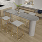 Industrial Style Bar Table Faux Marble Specialty Top 41.3"H Bistro Table for Living Room Clearhalo 'Bar Furniture' 'Bar Tables' 'bar_tables' 'furn' 'furn_bar_tables' 'Furniture' 'furniture_bar_tables' 'Kitchen & Dining Furniture' 1200x1200_ed32e8d4-0bed-4a9e-aacc-918e34a090ce