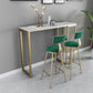 Nordic Glam Rectangle Sintered Stone Table Dining Bar Counter Table for Home Clearhalo 'Bar Furniture' 'Bar Tables' 'bar_tables' 'furn' 'furn_bar_tables' 'Furniture' 'furniture_bar_tables' 'Kitchen & Dining Furniture' 1200x1200_ed3351cd-7b24-4474-8537-810671cb4b58