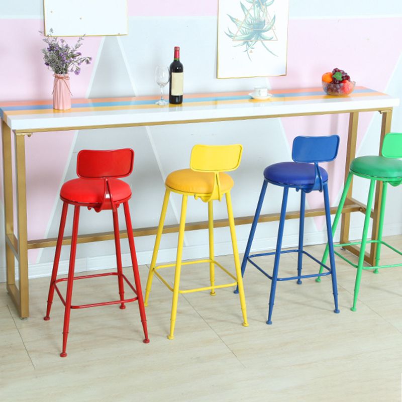 Table de bar moderne à hauteur de bar, plateau en bois massif, table de bistro avec base en métal