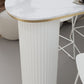 Faux Marble Bistro Bar Table Double Pedestal Bar Table for Living Room Clearhalo 'Bar Furniture' 'Bar Tables' 'bar_tables' 'furn' 'furn_bar_tables' 'Furniture' 'Kitchen & Dining Furniture' 1200x1200_ed36bd6d-2a33-4216-8bda-c4a725c4a38e