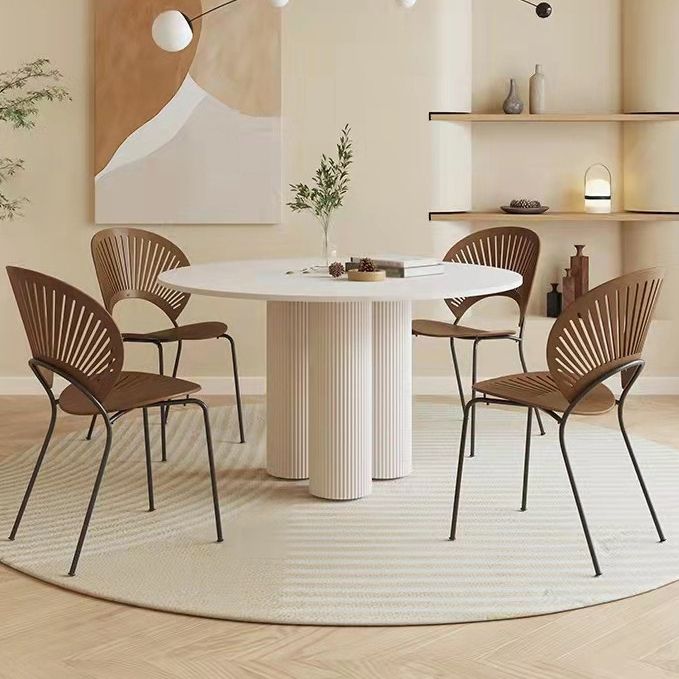 Round Stone Dining Table Contemporary Dining Table for Dining Room
