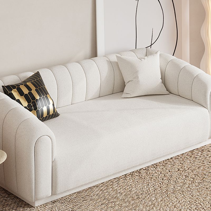 Contemporary Sewn Pillow Back Sofa Tuxedo Arm Wool Sofa - 2/3-Seater Clearhalo 'furn' 'furn_sofas' 'Furniture' 'Living Room Furniture' 'Sofa' 'sofas' 1200x1200_ed376f2a-3d9c-4d04-bb04-b1323142f664