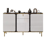 Sideboard Glam Sideboard con cassetto in pietra e sideboard a buffet in legno