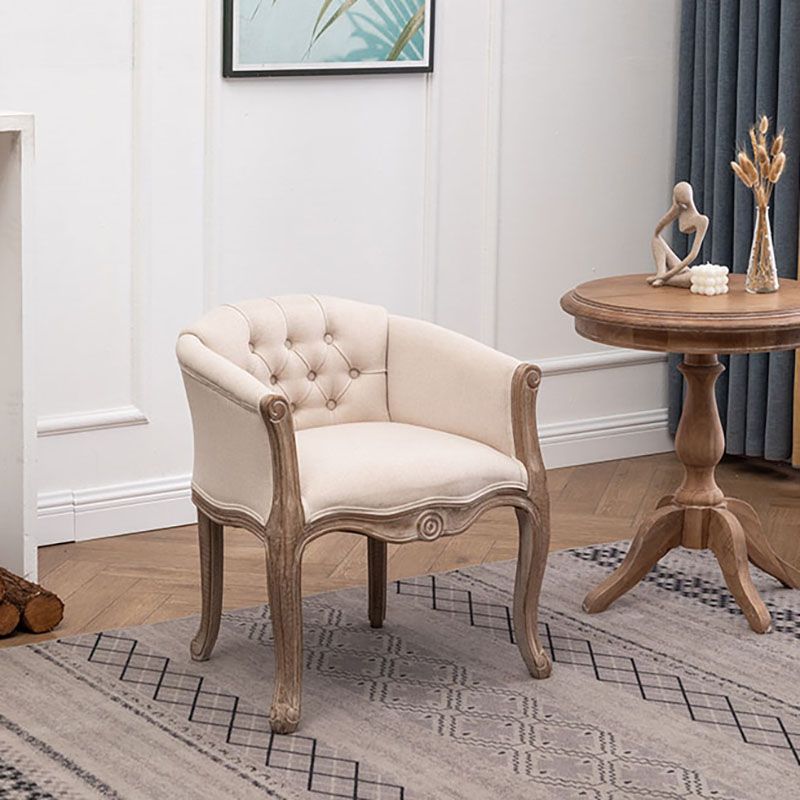 Farmhouse Fabric Home Arm Chair Matte Finish Solid Back Dining Chair Clearhalo 'Dining Chairs' 'Dining Tables & Seating' 'dining_chair' 'furn' 'furn_dining_chair' 'Furniture' 'Kitchen & Dining Furniture' 1200x1200_ed39377c-d6e3-4d9a-b898-a14a5d994290