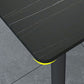Black Frame Stone Dining Room Table Traditional Luxury Rectangle Dining Table Clearhalo 'Dining Tables & Seating' 'Dining Tables' 'dining_table' 'furn' 'furn_dining_table' 'Furniture' 'furniture_dining_table' 'Kitchen & Dining Furniture' 'kitchen' 'kitchen_dining_table' 1200x1200_ed399738-861a-4f6e-aa41-6c1f9e440ad3