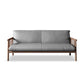 Farmhouse Square Arm Sofa Tight Back Settee with Walnut/Natural Legs Clearhalo 'Furniture' 'furniture_sofas' 'Living Room Furniture' 'Sofa' 'sofas' 1200x1200_ed3a4ea6-0daa-4ab4-a5f9-5dfe2d319ef7