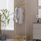 Glam Metallic Coat Hanger Free Standing Hooks Design Coat Rack for Bedroom