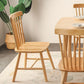Contemporary Solid Wood Armless Chair Windsor Side Chair for Dining Room
