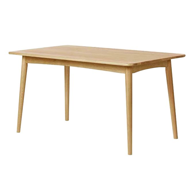 Simple Brown Standard Dining Table Solid Wood Rectangle Dining Table with 4 Legs Base Clearhalo ' dining_table' 'Dining Tables & Seating' 'Dining Tables' 'furn' 'furn_dining_table' 'Furniture' 'furniture_dining_table' 'Kitchen & Dining Furniture' 'kitchen&dining_furn' 'kitchen' 'kitchen_dining_table' 1200x1200_ed3da845-60ef-47dc-a1c0-313382dbaf7b