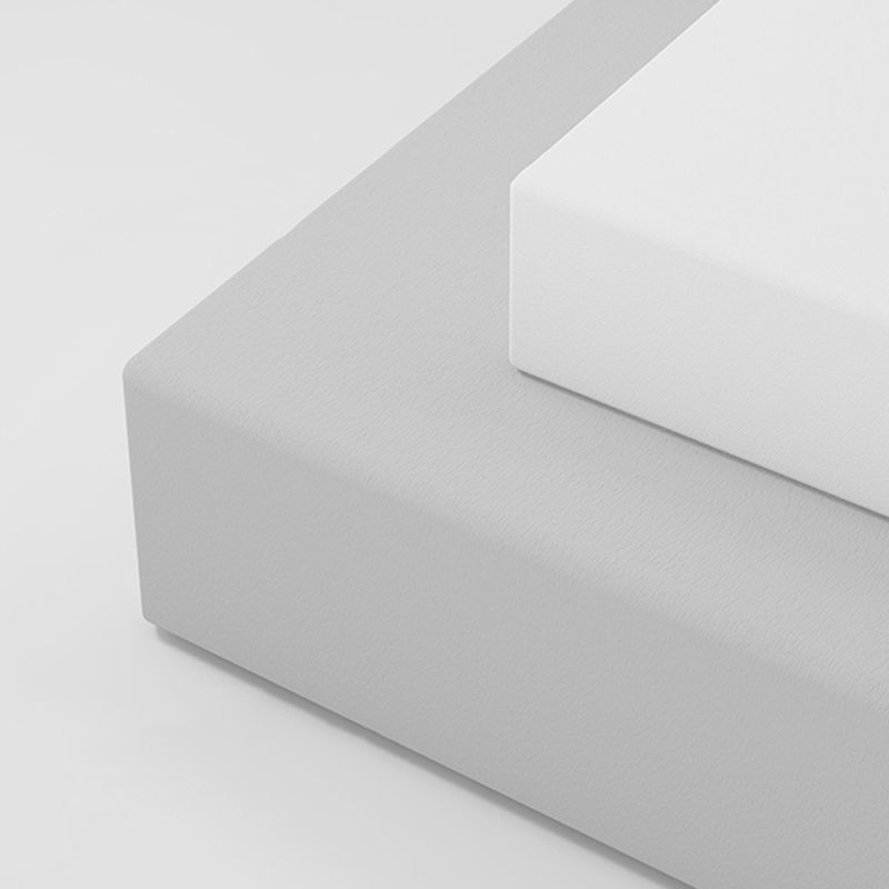 Rectángulo otomano moderno de mediados de siglo de cuero de cuero puro en color otomano resistente al agua