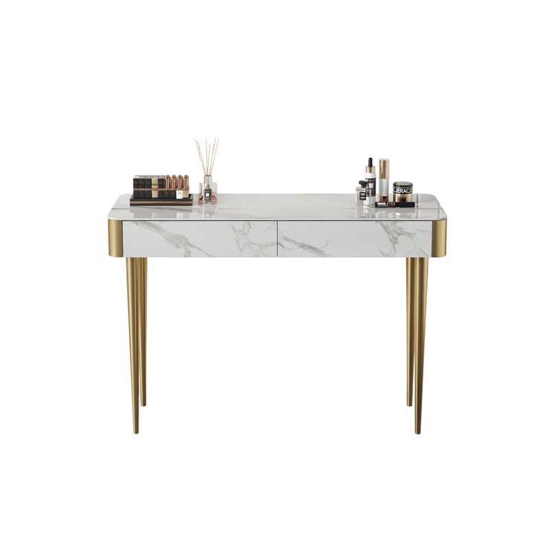 Tabouret de coiffeuse de maquillage de vanité luxueuse avec 2 tiroirs