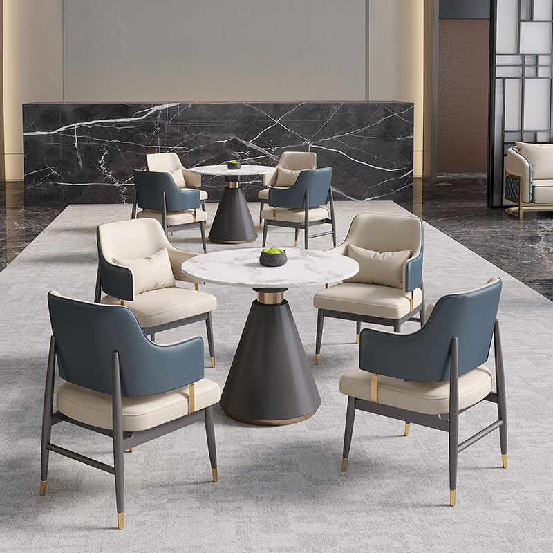 Glam 1/5 Pieces Sintered Stone Dining Set Dining Furniture Set /Separate Items Clearhalo 'Dining Room Sets' 'Dining Tables & Seating' 'dining_room_set' 'furn' 'furn_dining_room_set' 'Furniture' 'furniture_dining_room_set' 'Kitchen & Dining Furniture' 'kitchen&dining_furn' 'kitchen' 1200x1200_ed40af5b-f83b-41d2-9ef9-04658ab6efe5