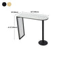 Glam White Faux Marble Pub Bar Table Indoor Iron Bar Dining Table with Double Pedestal Clearhalo 'Bar Furniture' 'Bar Tables' 'bar_tables' 'furn' 'furn_bar_tables' 'Furniture' 'furniture_bar_tables' 'Kitchen & Dining Furniture' 'kitchen&dining_furn' 'kitchen' 1200x1200_ed417679-d2ce-474b-b5ad-479ada3901c7
