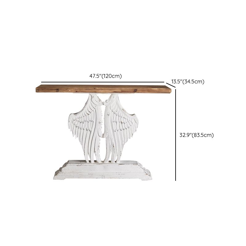 French Country Console Table 16" W Resistant Accent Table for Hall Clearhalo 'Console Tables' 'console_tables' 'Entry & Mudroom Furniture' 'furn' 'furn_console_tables' 'Furniture' 1200x1200_ed422910-52e0-4a46-ae50-50501af44a87