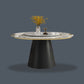 White Round Stone Dining Table Modern Convertible Furniture with Pedestal Base for Home Clearhalo 'Dining Tables & Seating' 'Dining Tables' 'dining_table' 'furn' 'furn_dining_table' 'Furniture' 'Kitchen & Dining Furniture' 1200x1200_ed426900-b9bd-47de-ae69-a8ebe2fd9156