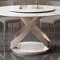 Pedestal Casual Dining Table Round Table for Home Kitchen Desk Clearhalo 'Dining Tables & Seating' 'Dining Tables' 'dining_table' 'furn' 'furn_dining_table' 'Furniture' 'Kitchen & Dining Furniture' 1200x1200_ed4358d9-eac2-40c6-80fe-2a93f2c452ab