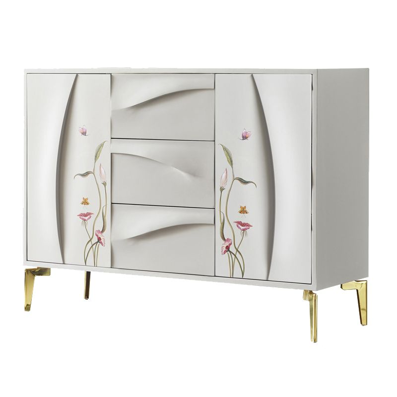 Server da pranzo in legno ingegnerizzato per porte in stile glam per cucina