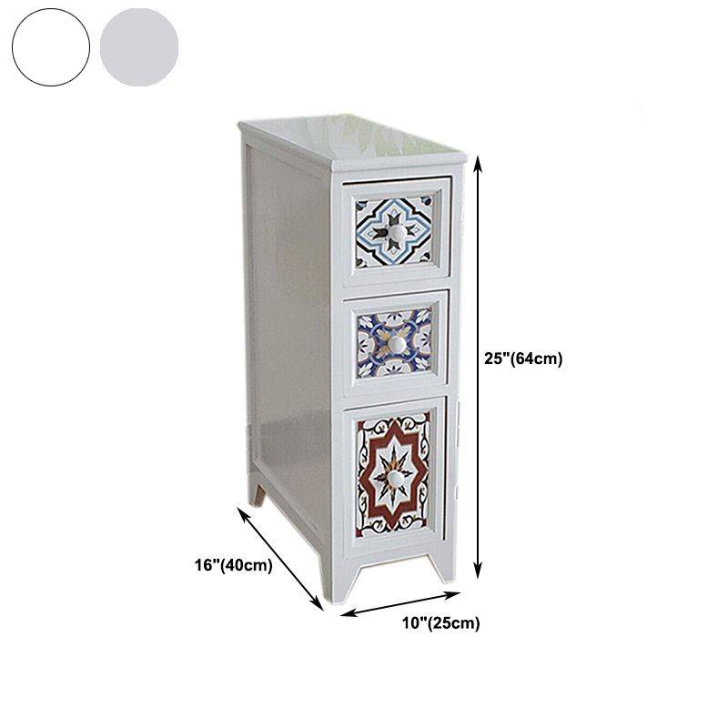 Rentage de rangement traditionnel commode de rangement en bois vertical avec tiroirs