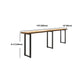 Ensemble de Table de Bar moderne, 1/7 pièces, Table de comptoir rectangulaire en bois de pin pour dépanneur