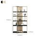 Glam Open Back Shelf Bookcase Metal Book Shelf for Study Room Clearhalo 'Bookcases' 'furn' 'furn_bookcases' 'Furniture' 'Office Furniture' 1200x1200_ed4662ca-9f82-4ee3-b46d-617db072018f