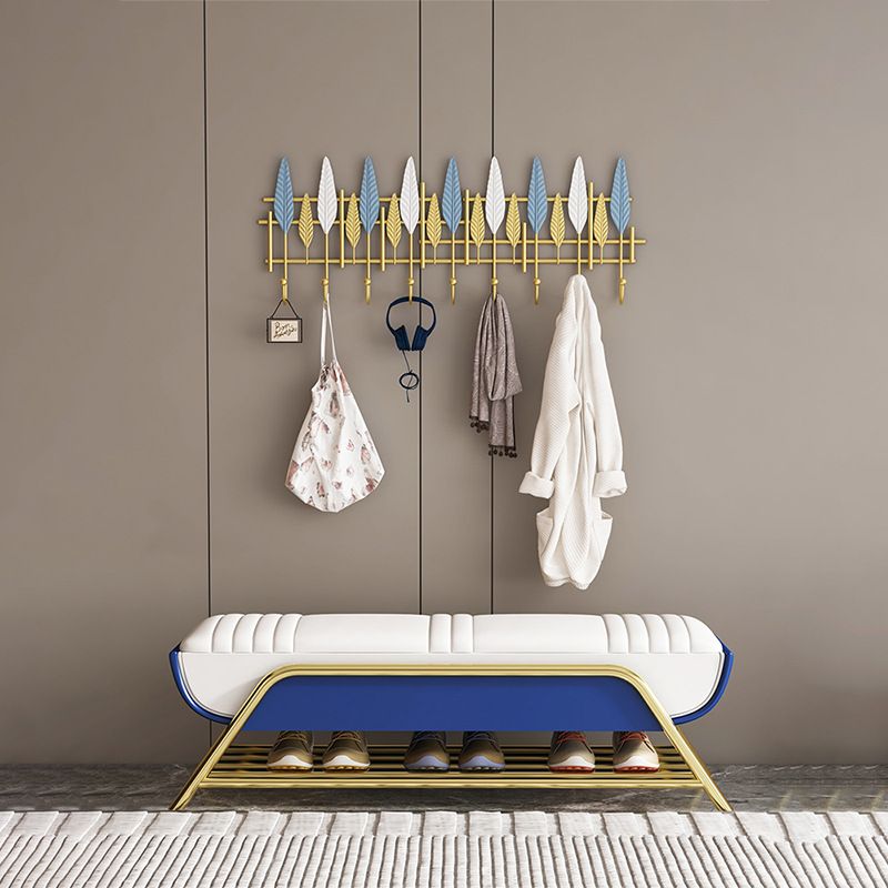 Glam Cushioned Seating Bench Rectangle Shoe Storage Entryway and Bedroom Bench Clearhalo 'Benches' 'Chairs & Seating' 'furn' 'furn_benches' 'Furniture' 'Living Room Furniture' 1200x1200_ed4679ad-3849-4773-ac48-9bbd31307939